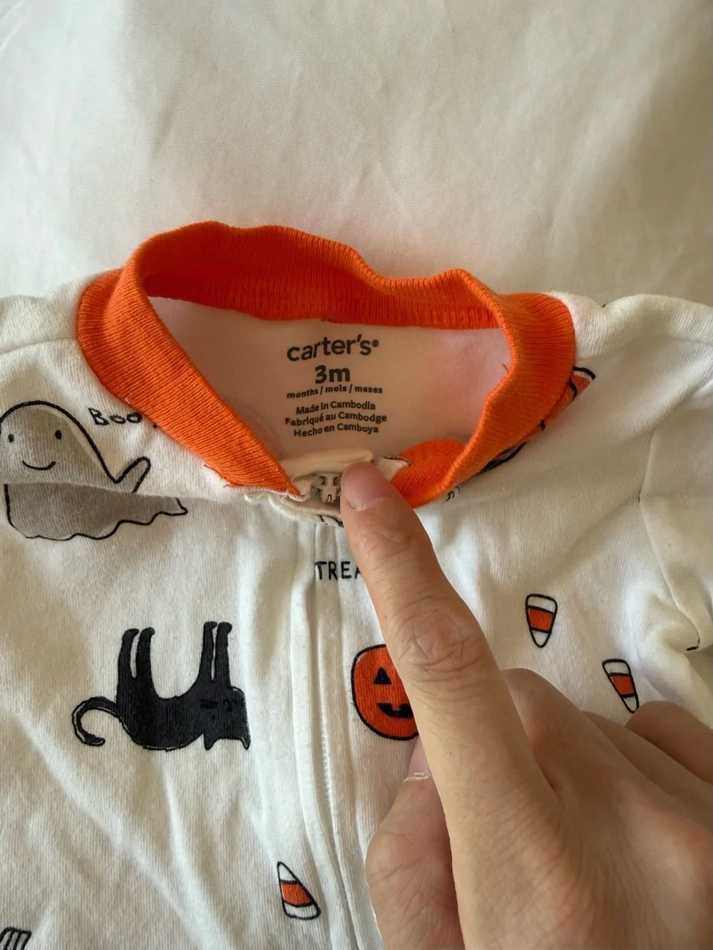 Halloween One-Piece Pajama Sleeper Set